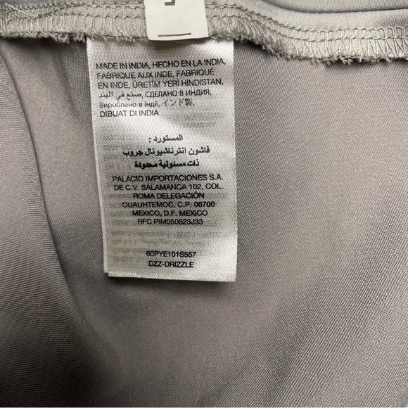 BEBE Beaded Satin Top Peplum Gray Satin Y2K Sleeveless Camisole Size S Halter - Picture 8 of 13